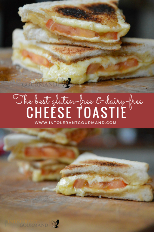 Cheese toasties - the humble cheese toastie has been trasnformed into a gluten-free and dairy-free delight and still looks just as good, if not better!! www.intolerantgourmand.com
