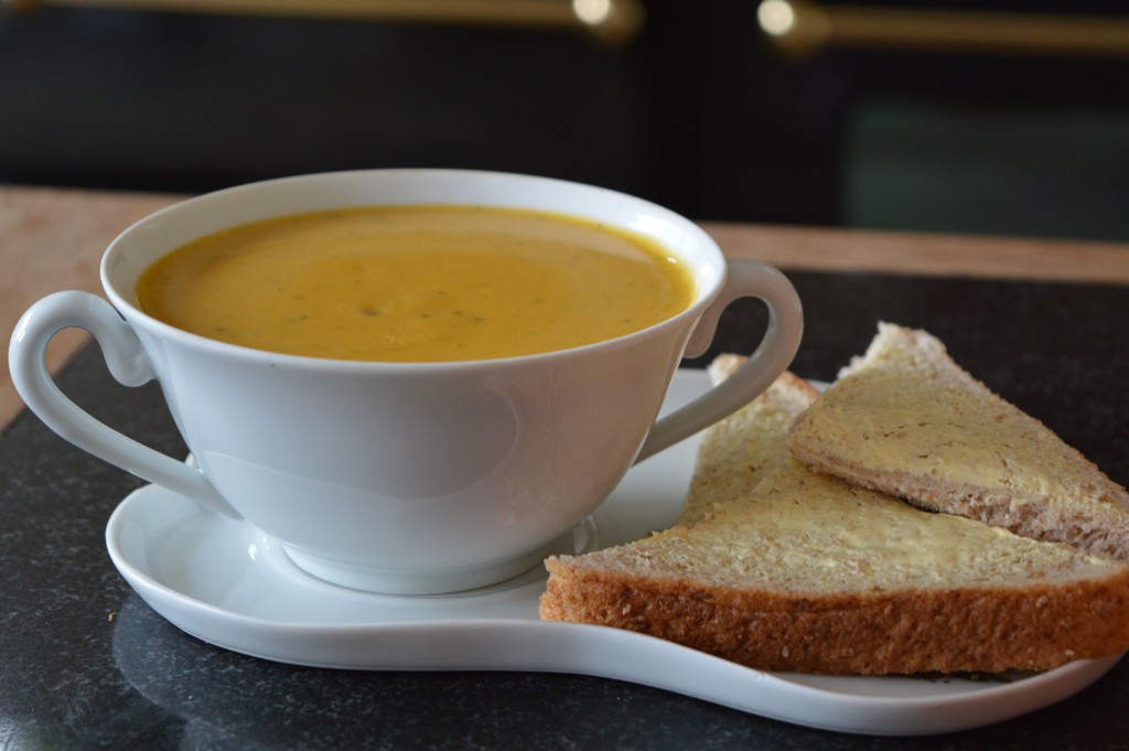 Thai inspired butternut squash soup