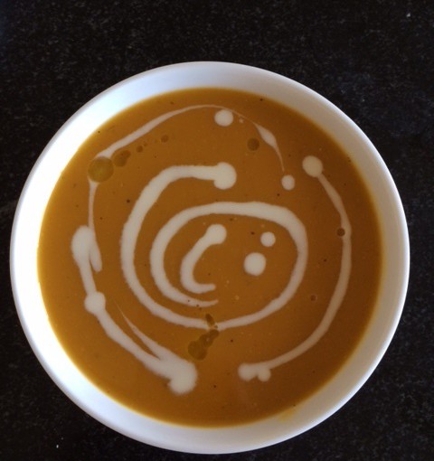 lightly spiced butternut squash sweet pot leek soup