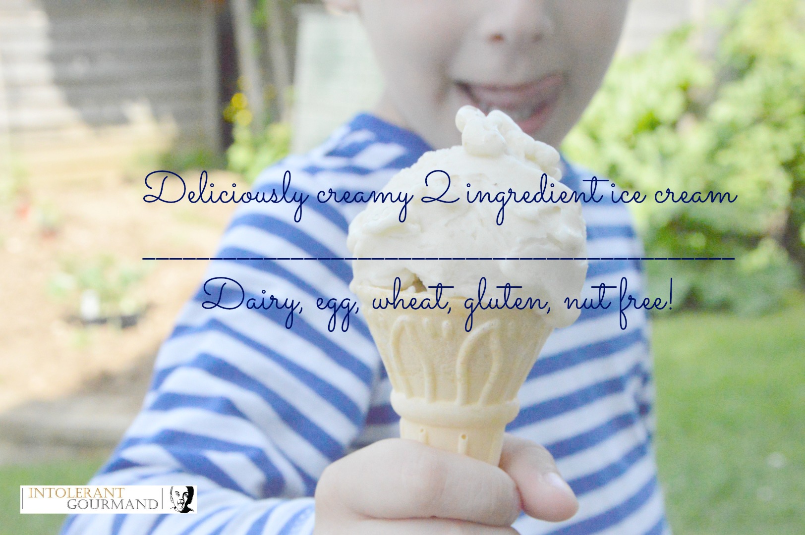 Deliciously creamy and healthy 2 ingredient free-from ice cream! 