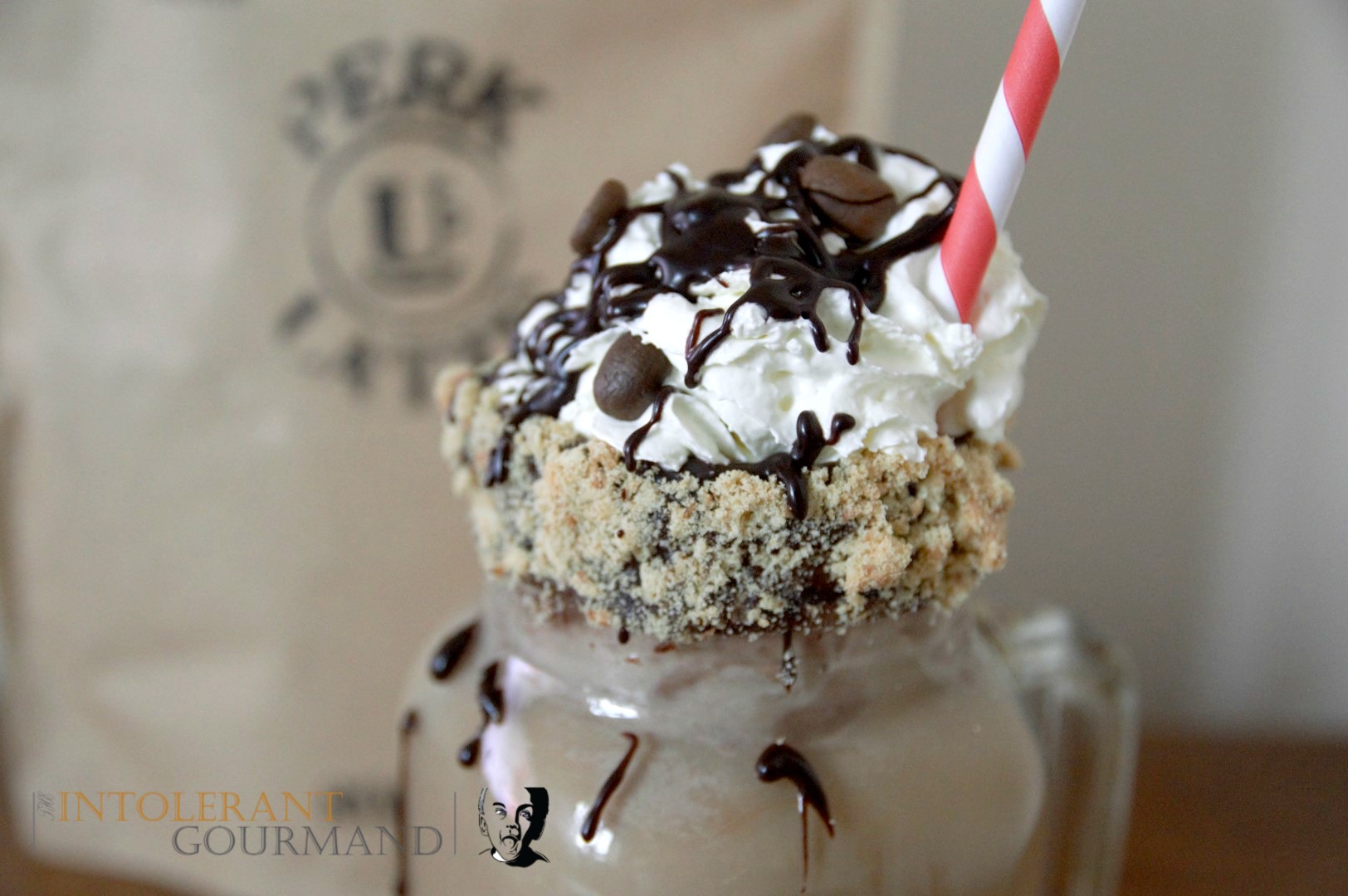 Mocha Freakshake - a delicious coffee take on the classic mocha, turned into a freakshake! Dairy-free, wheat-free, gluten-free, nut-free! www.intolerantgourmand.com