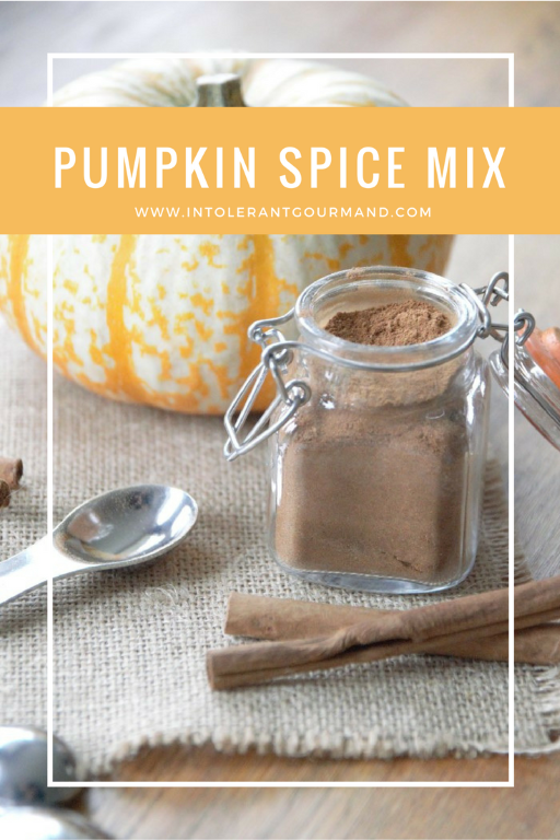 Pumpkin Spice Mix - perfect for crumble, latte, cheesecake, cake and more! www.intolerantgourmand.com