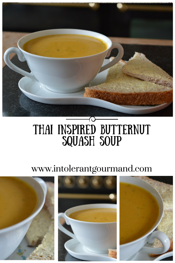Thai inspired butternut squash soup