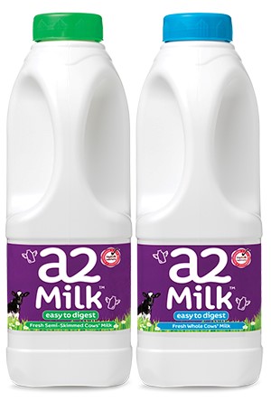 new packaging for a2 Milk