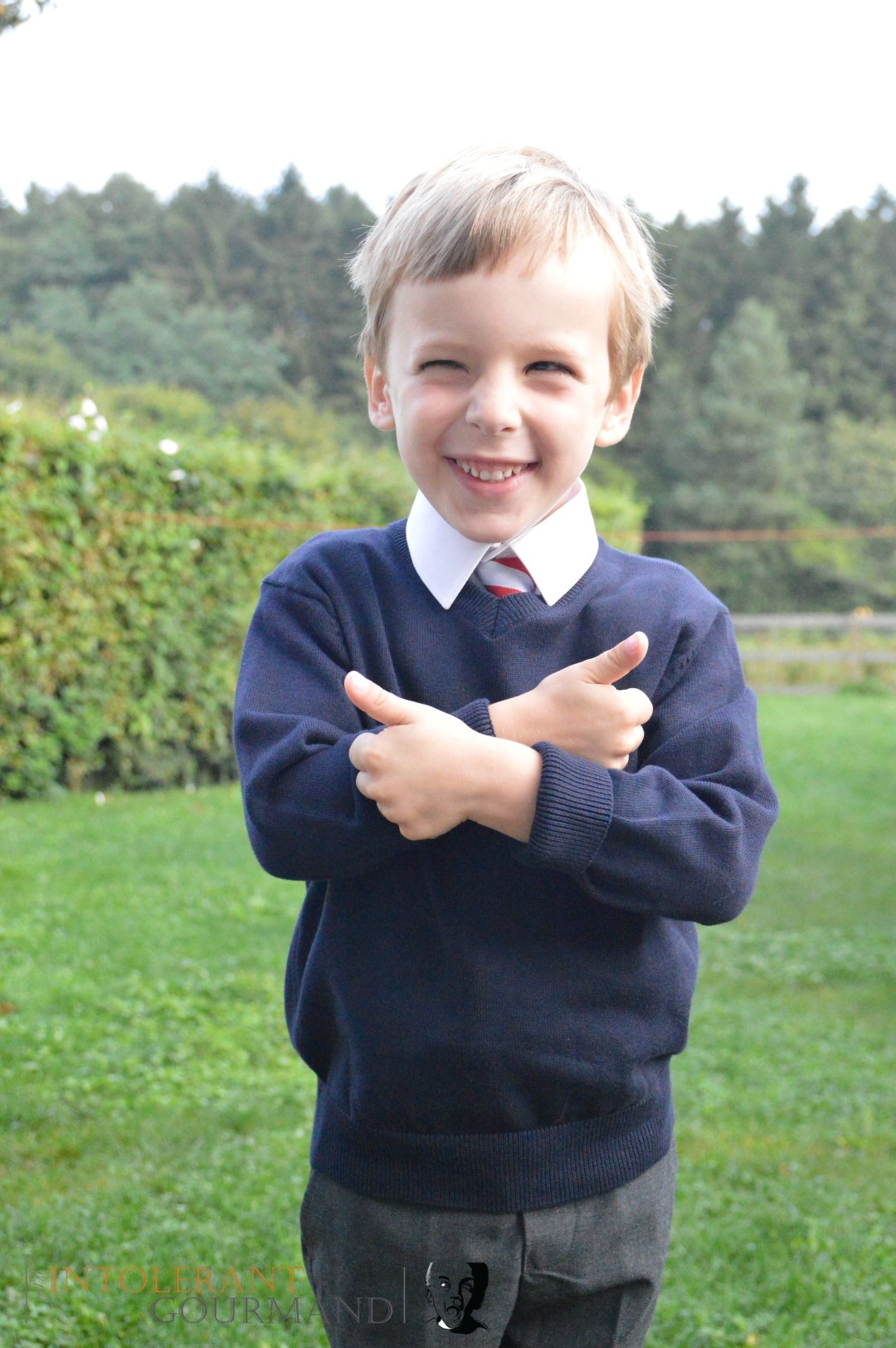 Callum 1st day at school  - starting school with multiple severe allergies. Top tips on preparing a school and child for dealing with multiple severe allergies successfully! www.intolerantgourmand.com