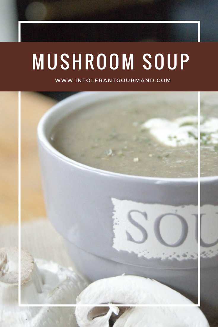 Free from mushroom soup - naturally dairy-free, wheat-free, gluten-free, and suitable for vegans. A deliciously hearty and healthy soup, packed full of nutrients, and quick to make too! www.intolerantgourmand.com