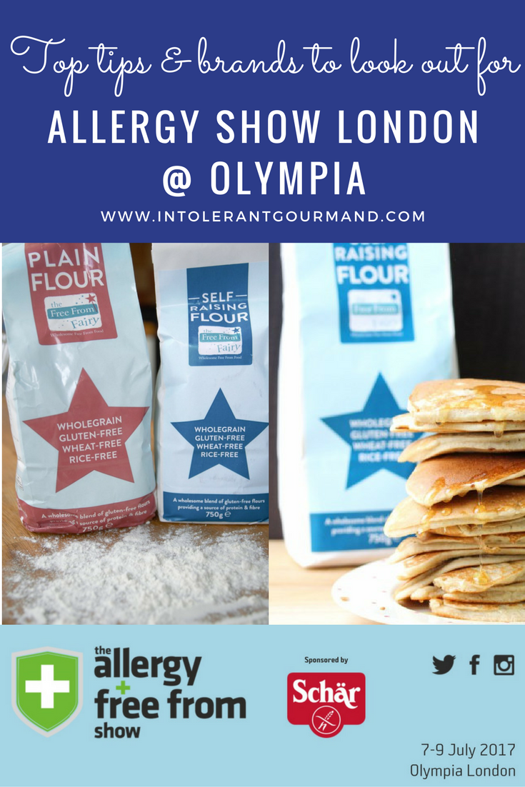 Allergy Show London 2017 - it's THE show to attend for allergies and intolerance! Packed full of stands with food, tips, advice, support and more! Dairy-free, wheat-free, gluten-free, nut-free, egg-free and more! www.intolerantgourmand.com