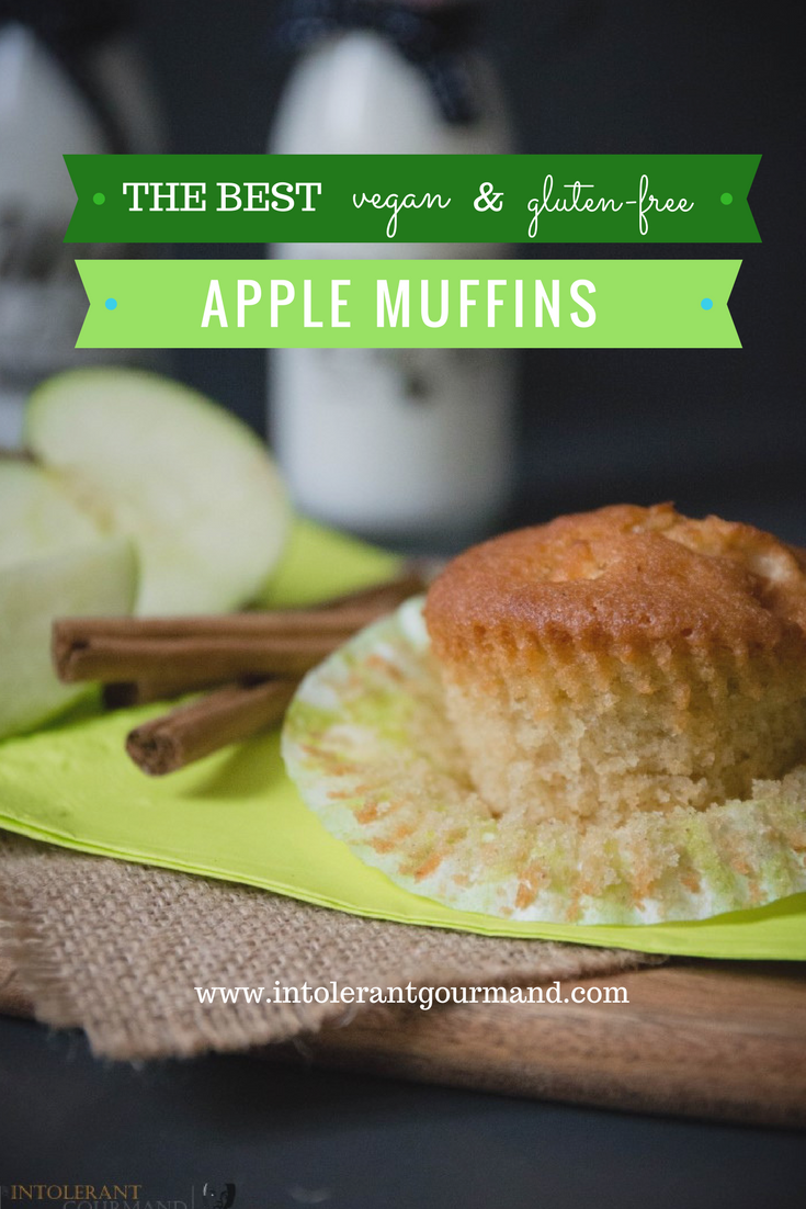 Apple Muffins - delicious vegan and gluten-free muffins, with a super fluffy and light sponge, comforting warmth from the spices and a natural sweetness from the apple! www.intolerantgourmand.com