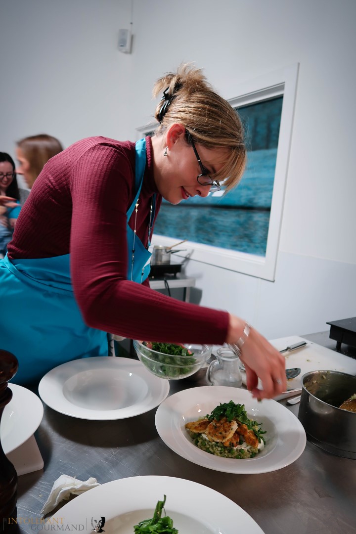 Tesco Lactose Free Cooking Event - an evening of delicious lactose free and gluten-free food, cooking alongside the fab Lesley Waters and hosted by Tesco! Imagine canapes, deliciously creamy pea risotto and then an amazng tiramisu! www.intolerantgourmand.com