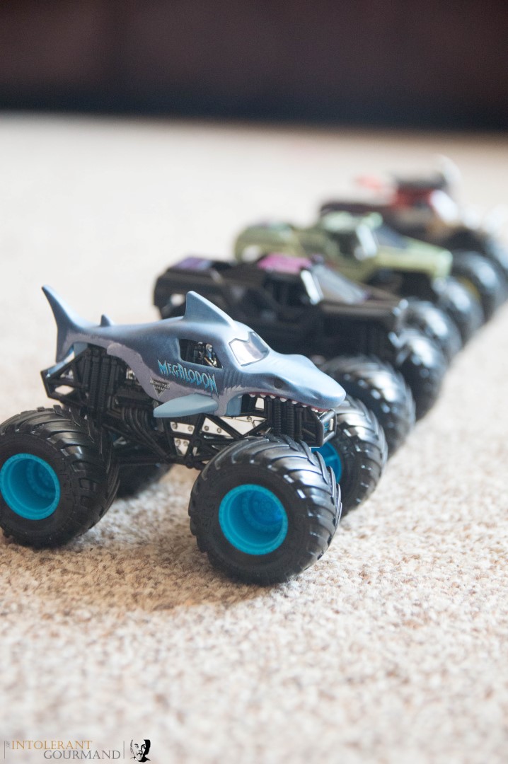 Spin Master Monster Jam Collection - a collection of 1:64 scale die cast Monster Jam Monster Trucks! www.intolerantgourmand.com